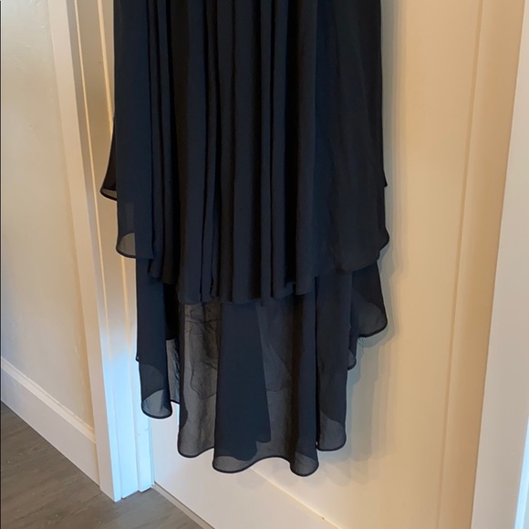 Vici Ina Black Floor Length Asymmetrical Gown - Picture 7 of 7